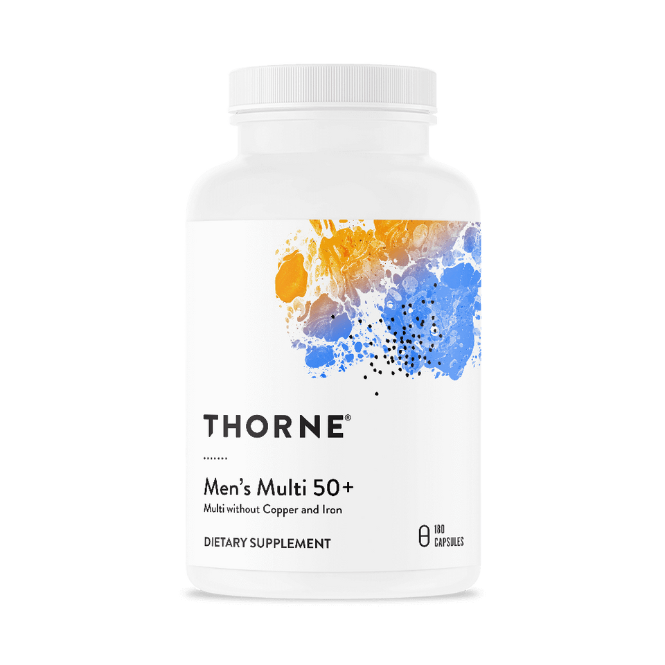 Thorne Men's Multi 50+ Multivitamin Capsules, 180 Capsules - Classic Derma