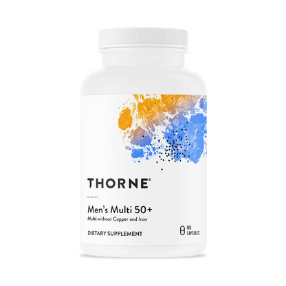 Thorne Men's Multi 50+ Multivitamin Capsules, 180 Capsules - Classic Derma